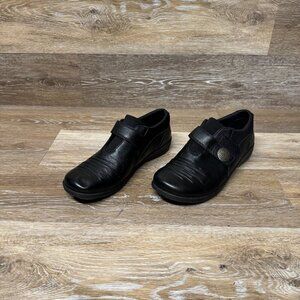 Abeo Smart 3545 Black Leather Flat Women's Size 8.5